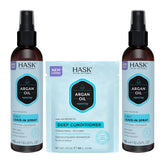 HASK Argan Oil 5-in-1 Leave-In bottle ready for hydrating detangling