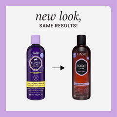HASK Blonde Care Conditioner bottle delivering smooth, manageable strands.