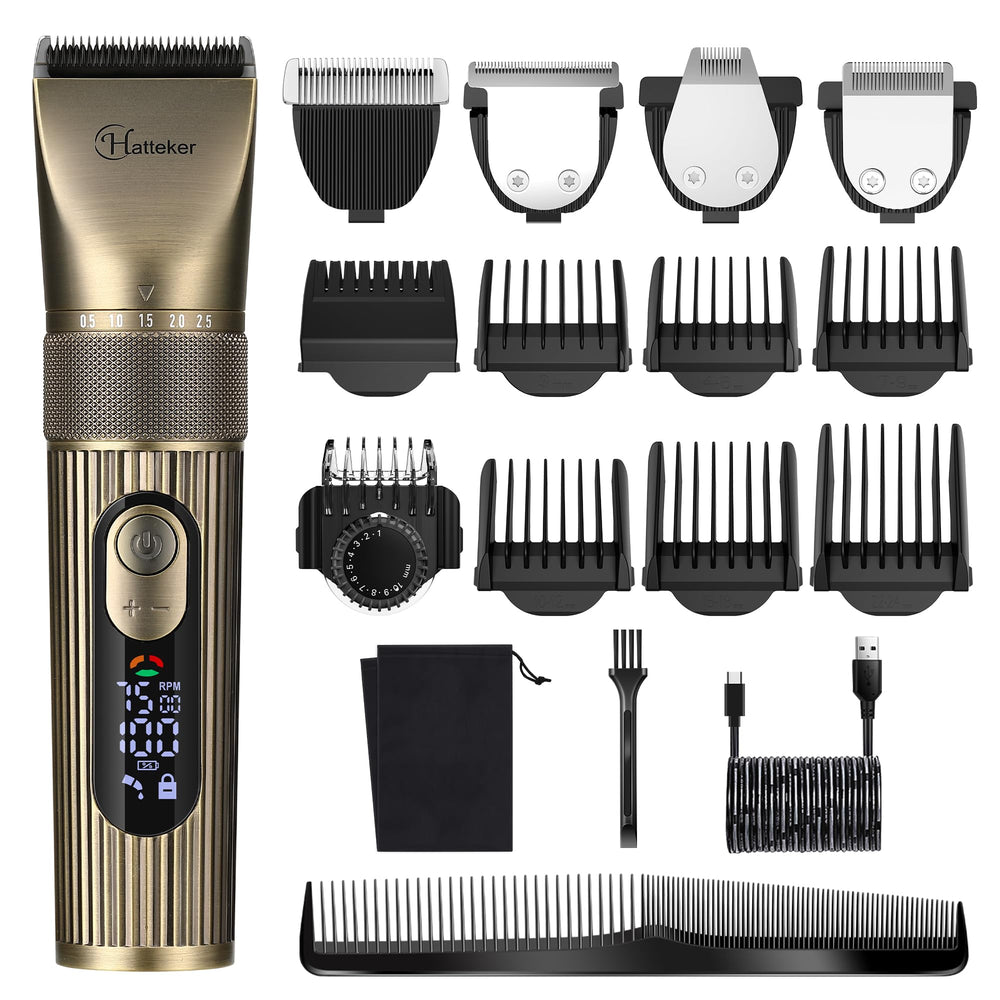 Hatteker men's beard trimmer with ceramic cutter for precise trimming