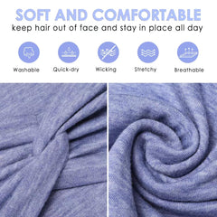 HAUHC headbands ideal for sport and yoga sessions, wick sweat
