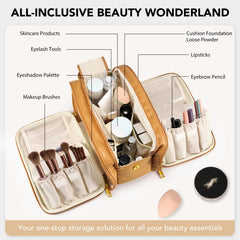 HauteHues bag uses waterproof PU leather to protect contents during travel.
