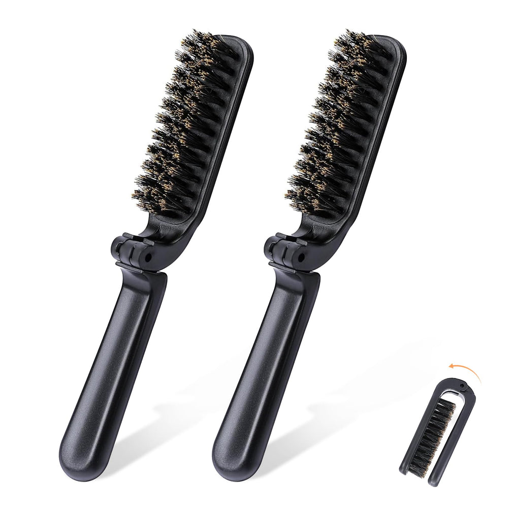 hautllaif travel folding hair brush folded compact for easy pocket storage and on-the-go touch-ups.