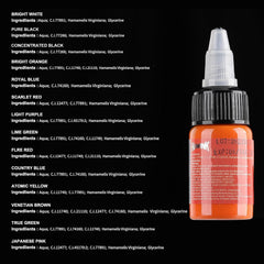 HAWINK 15ml bottle close-up highlighting pure pigment and clean packaging.