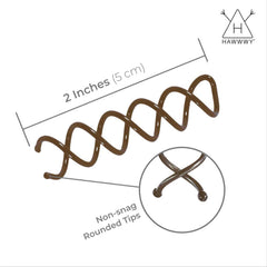 HAWWWY bobby pins hold thin and thick hair securely without tugging