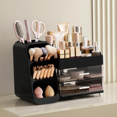 HBlife makeup organizer left brush slots for quick brush access