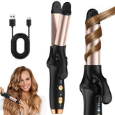 HCRTGAY cordless curling iron compact design for travel styling