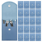 HDFCLUP blue leather case keeps tools organized for travel.