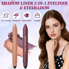 HDFDREO shadow liner 2in1 with soft brush for easy blending.