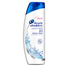 Head & Shoulders 2-in-1 Classic Clean bottle showcasing anti-dandruff care for daily use