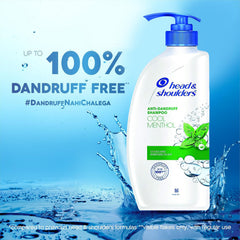 Head & Shoulders Cool Menthol close-up of shampoo on scalp for deep-cleanse.