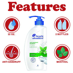 Head & Shoulders Cool Menthol shampoo lather close-up showing refreshing minty foam.