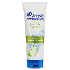 Head & Shoulders Green Apple conditioner bottle showcases dandruff care benefits for daily use