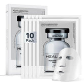 HEALOINE hyaluronic acid mask pack close-up for hydration and skin care.