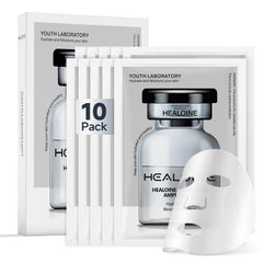HEALOINE hyaluronic acid mask pack close-up for hydration and skin care.