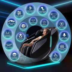HealthRelife 4D chair with SL Track guide for customized alignment and comfort