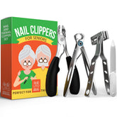 Healthy Seniors 4-piece Toenail Clippers front view for easy accessibility