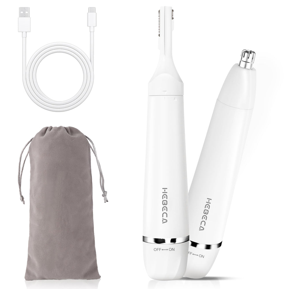 HEBECA 2in1 nose-ear trimmer front view for quick, precise grooming on the go.