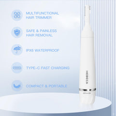 HEBECA eyebrow-trimmer detail for defined, tidy brows