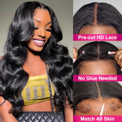 Hedy Wear and Go wig pre-plucked hairline close-up for seamless parting