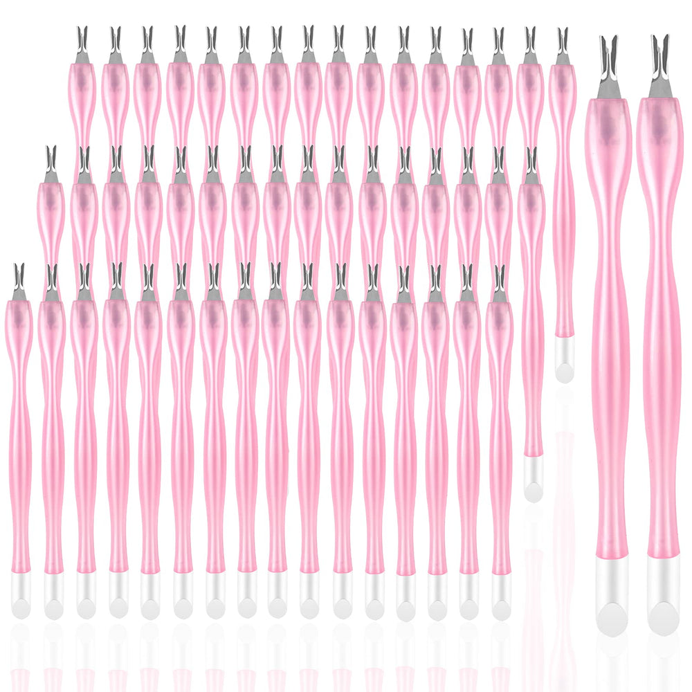 heemeei 50pcs cuticle trimmer set pink packaging, portable grooming kit.
