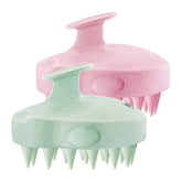 HEETA scalp massager pink front view for gentle cleansing and scalp care.