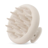 HEETA scalp massager with soft bristles provides a gentle scalp massage during shampoo