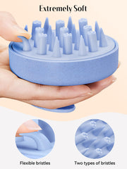 HEETA wheat-straw scrubber close-up showing soft bristles for gentle exfoliation.