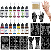 HEILFNL tattoo kit with assorted bottle colors for vibrant designs