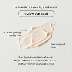 HEIMISH Artless Glow Base being applied for a lightweight, skin-perfecting layer