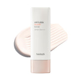 HEIMISH Artless Glow Base packaging and bottle highlighting versatile base with SPF 50+ protection