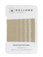 Heliums large bobby pins in light ash blonde side view showing secure hold