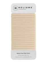 Heliums thin seamless hair ties beige blonde 6mm pack blend with blonde hair for discreet style