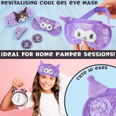 Hello Kitty Kuromi beauty set mini eye pads provide soothing sparkle during skincare