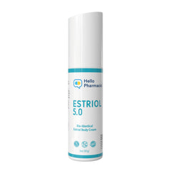 HelloPharmacist estriol 5.0 cream pump for easy daily hydration and smooth skin