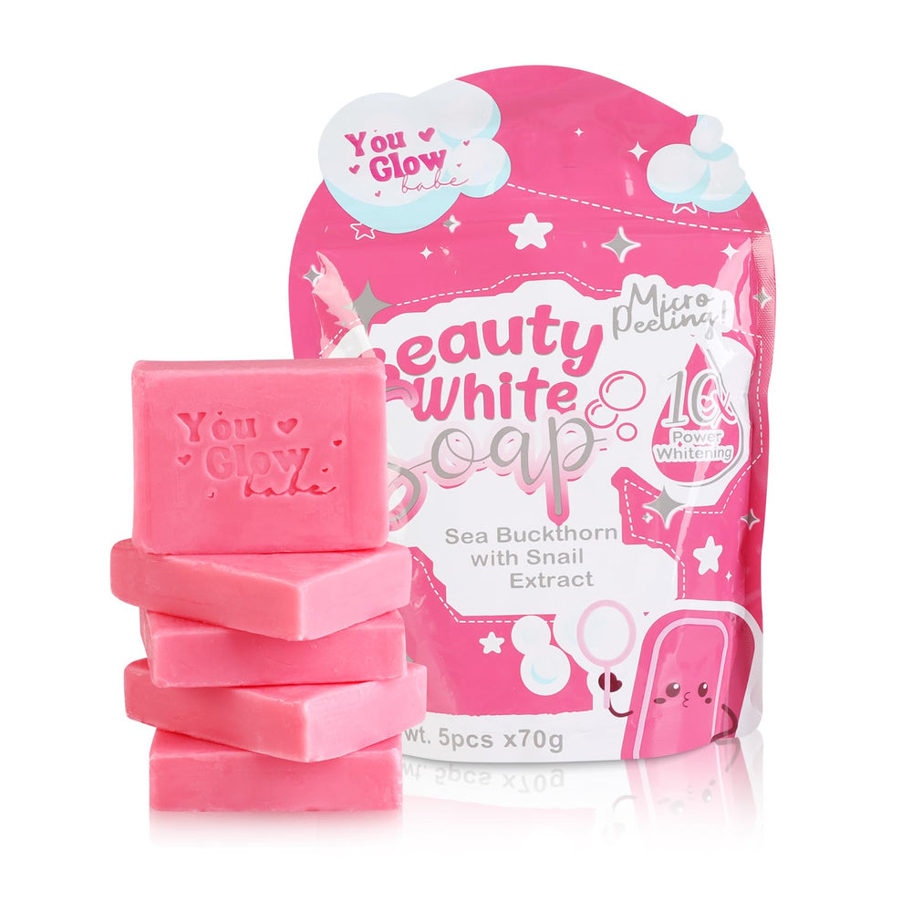 helowod You Glow Babe soap packaging 5x70g for easy gifting and travel-friendly cleansing.