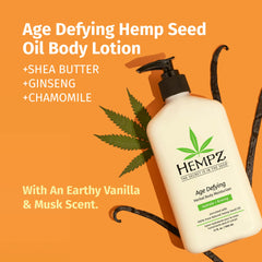 Hempz crepey skin close-up shows smoother, firmer-looking skin with natural oils.