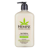Hempz Age Defying Body Moisturizer pump bottle front for daily hydration and smooth skin