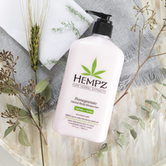 Hempz body lotion pomegranate extract label hints real fruit nourishment