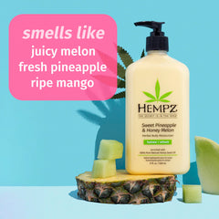 Hempz body lotion two-pack packaging conveys value and convenience.