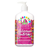 Hempz Buttercream Vanilla Cake Lotion pack shot highlights hydration for dry skin