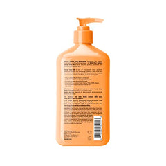 Hempz Citrus Blossom lotion pump dispensing for quick on-the-go hydration after shower.
