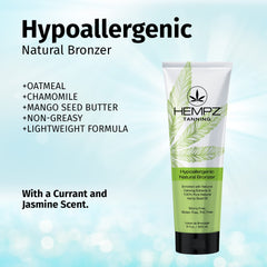 HEMPZ bronzer application on skin creates a natural-looking glow