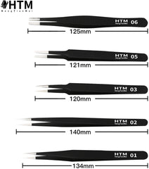 HengTianMei stainless steel body tweezers offer durable grip and control