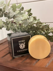 Henry Cavendish Himalaya shaving soap refill 4oz shows long-lasting lather for many shaves.