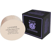 Henry Cavendish Lavender Shaving Soap puck with rich lather and moisturizing shea butter