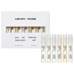 Henry Rose discovery set bottles offer unisex fragrances for versatile daily wear