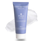 Henson Shaving travel-size shave cream bottle ready for on-the-go grooming