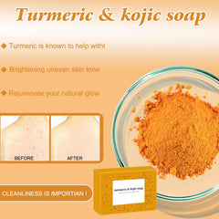 Hepanio turmeric soap bar provides lasting nourishment during wash.