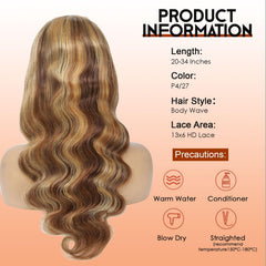 Hepnok deep-parting six-inch lace-front wig ready for middle or side parts