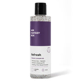 Her Fantasy Box Refresh bottle pour demonstrates gentle cleansing for delicate skin